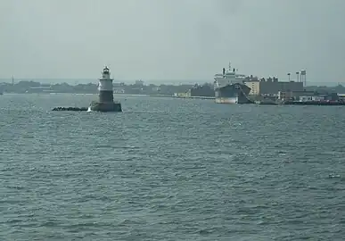 Lighthouse from Staten Island Ferry