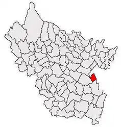 Location in Buzău County