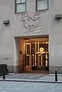 Limestone relief by Gaston Lachaise over the entrance at 45 Rockefeller Plaza