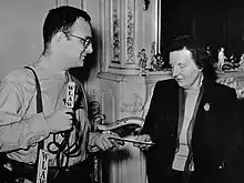 Roderick MacLeish and Queen Juliana of the Netherlands (1953)