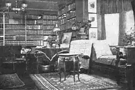 Interior of room in Wilcox House where Theodore Roosevelt took the oath of Presidency