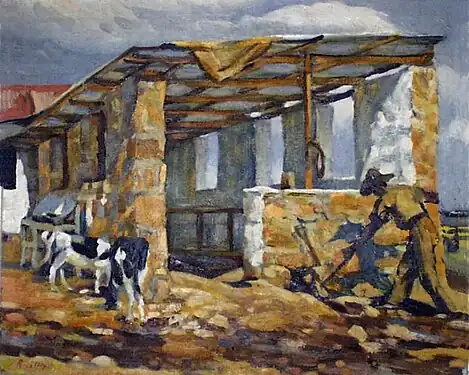 Cowshed at Glenaholm, Pietermaritzburg 1940s