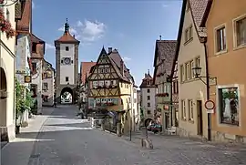 The small town of Rothenburg ob der Tauber is a destination for tourists from around the world.