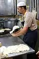 Roti prata being prepared