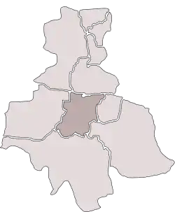 Location of Wirek within Ruda Śląska