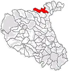 Location in Vrancea County