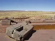 Fragment of one gateway at Pumapunku