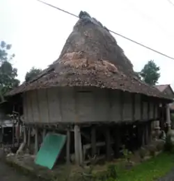 A traditional Nias house in Mandrehe district