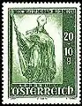 An Austrian stamp of 1948 depicting a statue of Saint Rupert