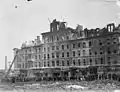 Ruins after fire in 1928