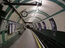 A platform on the London Underground