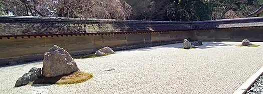 The karesansui garden at Ryoan-ji is one of Kyoto's most famous sights.