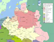 Map of the Polish–Lithuanian Commonwealth