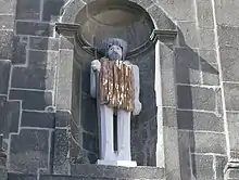 Statue of St John the Baptist in the Ribeira Square of Porto, 2007