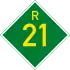 Provincial route R21 shield