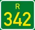 Regional route R342 shield