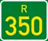 Regional route R350 shield