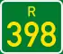 Regional route R398 shield