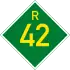 Provincial route R42 shield