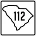 South Carolina Highway 112 marker