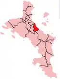 Location within Mahé Island, Seychelles