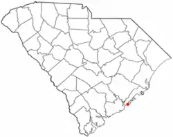 Location of Wild Dunes inSouth Carolina