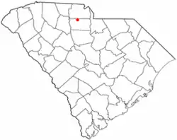 Location of Lowrys, South Carolina