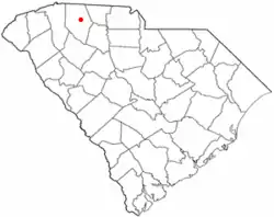 Location in South Carolina