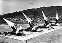 SF-88 Nike Missiles with Fort Cronkhite visible, circa 1959.