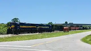 Seminole Gulf Railway's Desoto Turn on the former Charlotte Harbor Division near Punta Gorda