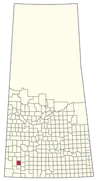 Location of the RM of Carmichael No. 109 in Saskatchewan