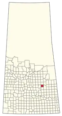 Location of the RM of Elfros No. 307 in Saskatchewan