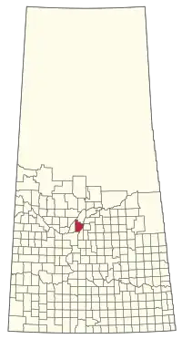 Location of the RM of Rosthern No. 403 in Saskatchewan