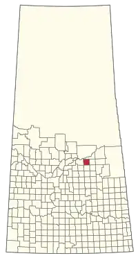 Location of the RM of Willow Creek No. 458 in Saskatchewan