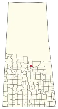 Location of the RM of Garden River No. 490 in Saskatchewan