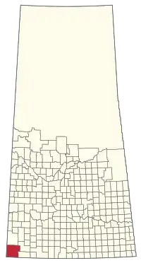 Location of the RM of Reno No. 51 in Saskatchewan