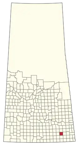 Location of the RM of Tecumseh No. 65 in Saskatchewan