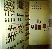 Electrical panel, control room