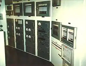 Nuclear instrument panel, control room