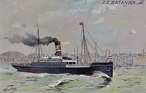 SS Batavier II, as she appeared from 1897 to 1909