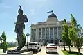 The statue at the Utah State Capitol