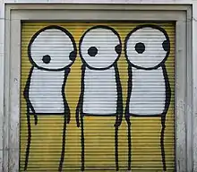 Example of Stik's graffiti