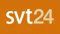 SVT24's fifth and previous logo on a brown rectangle used until 4 March 2012.