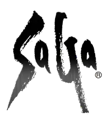 Stylized word SaGa; recurring version of the SaGa logo