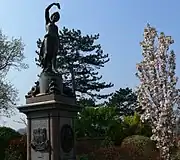 Statue of Sabrina in the grounds of Bridgnorth Castle, Shropshire