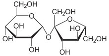 Haworth projection of sucrose