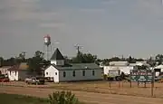 Church and water tower in Saco