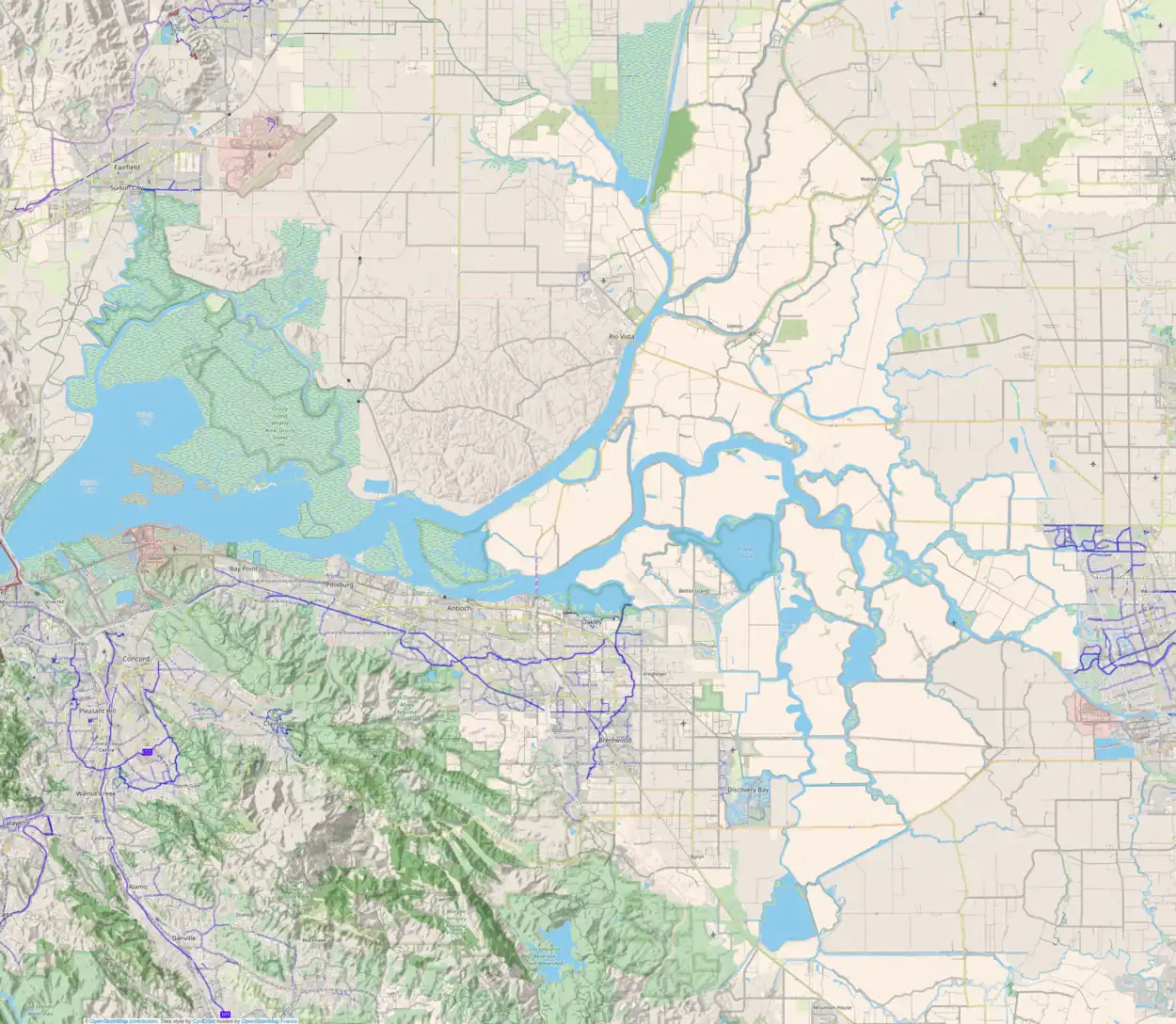 List of islands of California is located in Sacramento-San Joaquin River Delta