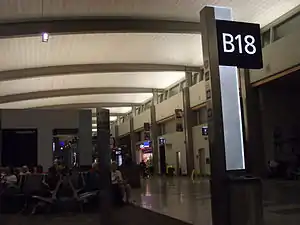 Gates at the Terminal B Concourse