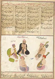 Sadarang,Descendant of Naubat Khan.Raagmala miniatures,University of Pennsylvania,U.S.A.